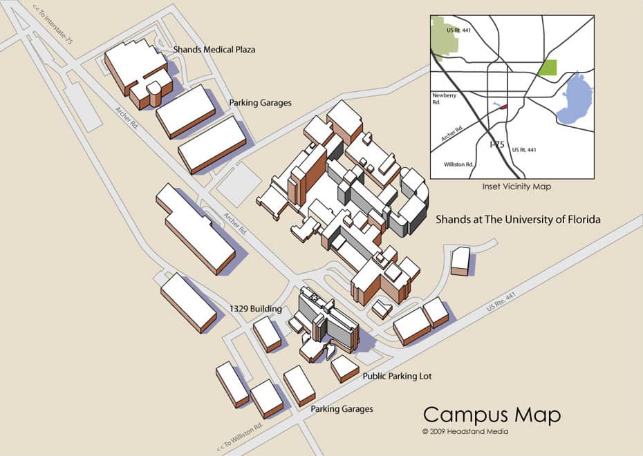 Shands Healthcare Campus Map and Floor Plans