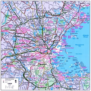 Boston Area Map