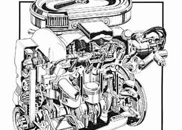 4-Cylinder Ford Engine Cutaway