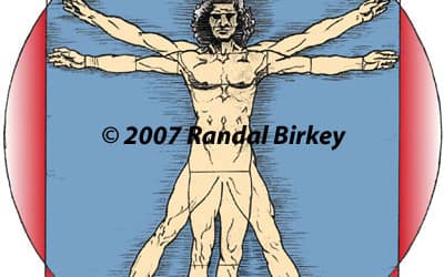 Da Vinci’s "Vitruvian Man" Adapted Illustration