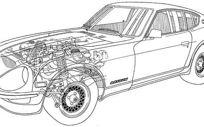 1972 Datsun 240z Cutaway Diagram