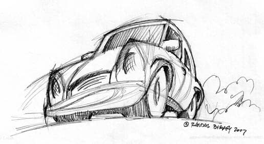 Crazy Car Sketch