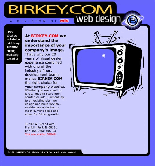 BIRKEY.COM in 2001