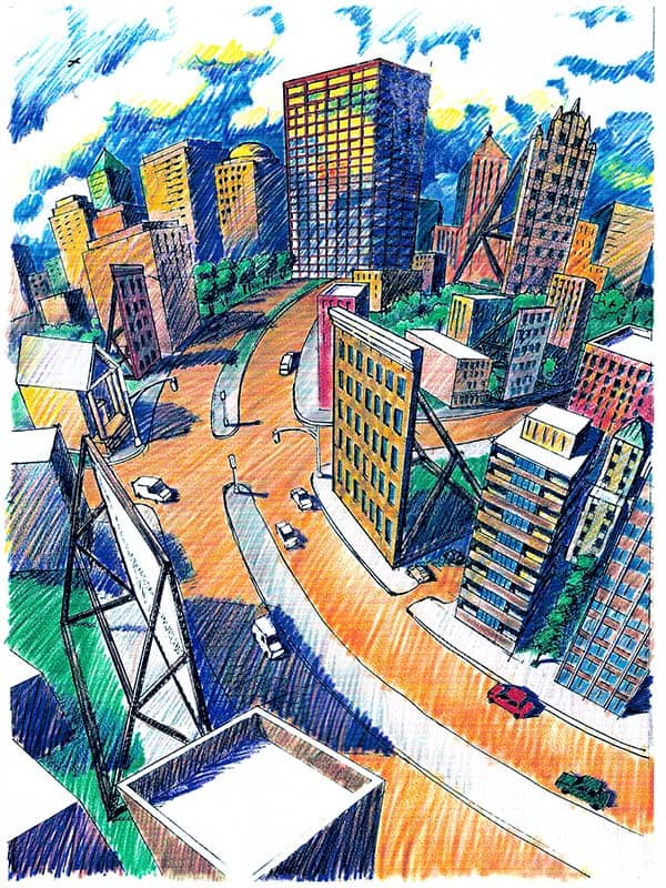 City Facade Illustration